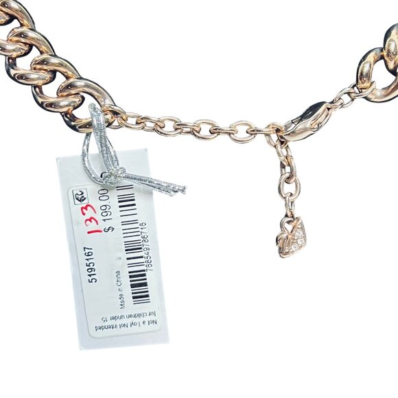 Swarovski Every Rose Gold Tone Plated Choker Necklace With Clear Crystals (6008) - Picture 10 of 11